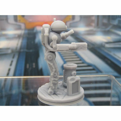 Repairbot Mechanic Droid Robot Mini Miniature 3D Printed Figure Model