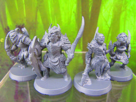 4pc Orc Warparty Mini Miniatures 3D Printed Resin Model Figure 28/32mm Scale RPG