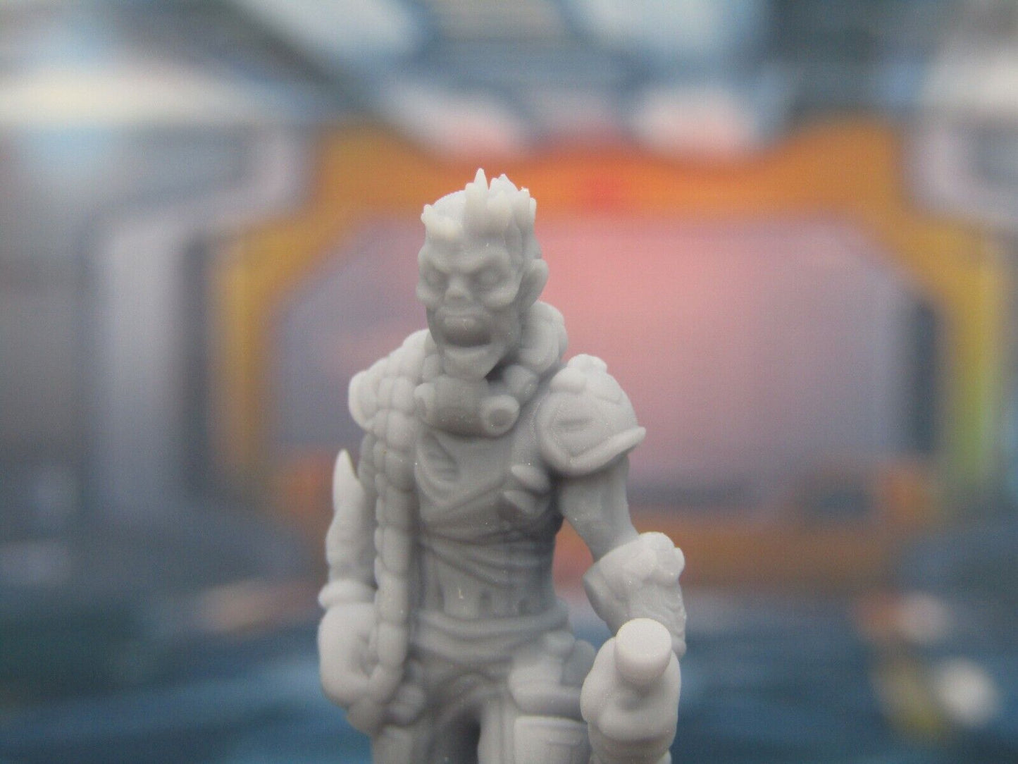 Alien Zombie Mutant w/ Chainsaw Sword Mini Miniature Figure 3D Printed Model