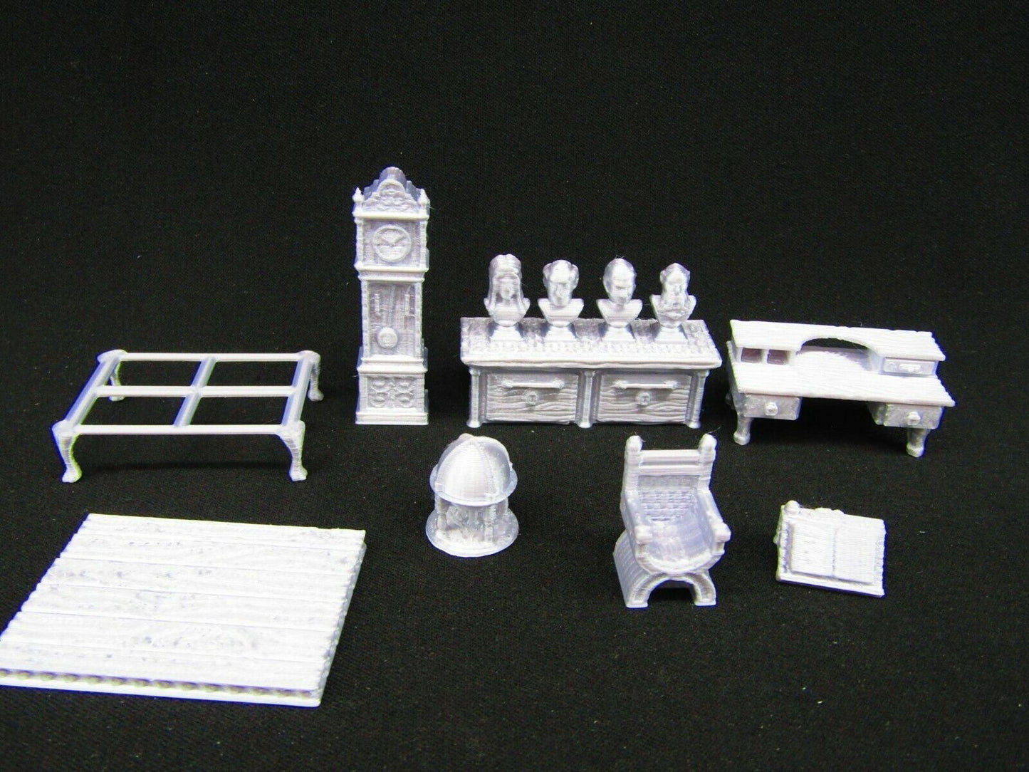 Office Study Furniture Set Scatter Terrain Scenery 3D Printed Mini Miniature