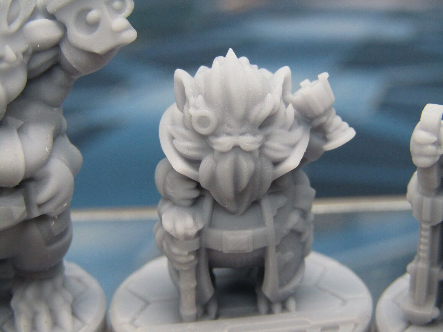 Furry Alien Fuzzies Trio Mini Miniature Scatter Terrain Scenery 3D Printed Model