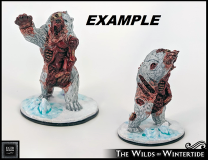 Undead Zombie Bear Miniature Mini Figure Tabletop Dungeons & Dragons D&D