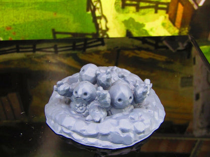 Clod People Nest Earth Elemental Dirt Folk Mini Miniature Model Character Figure