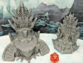 2x Icy Shard Throne w/ Dais' Scatter Terrain Set Scenery 28mm Dungeons & Dragons