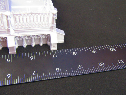 Raised Fenced in Tomb for Graveyard / Cemetery Scatter Terrain Scenery Tabletop