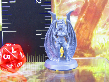 Succubus Demon Mini Miniatures 3D Printed Resin Model Figure 28/32mm Scale RPG