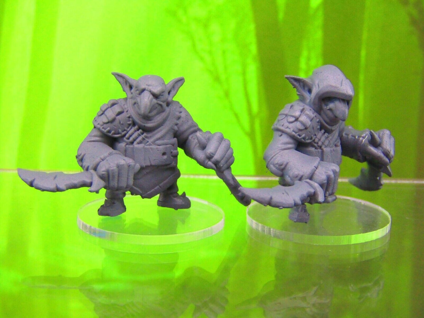Pair of Goblin Rogue Thiefs Mini Miniatures 3D Printed Model 28/32mm Scale RPG