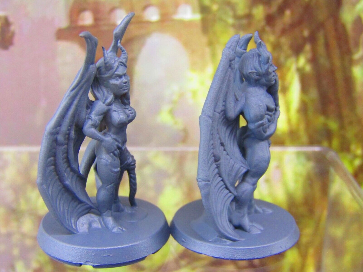 Incubus and Succubus Demon Pair Mini Miniatures 3D Printed Resin Model Figure