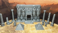 
              12 Piece Egyptian Facade Tomb Entrance Encounter Set Scatter Terrain Scenery
            