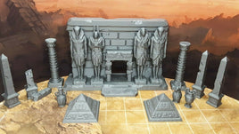 12 Piece Egyptian Facade Tomb Entrance Encounter Set Scatter Terrain Scenery