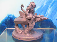 
              Sea Devil Rider On Hammerhead Shark Mount Mini Miniature Figure 3D Printed Model
            