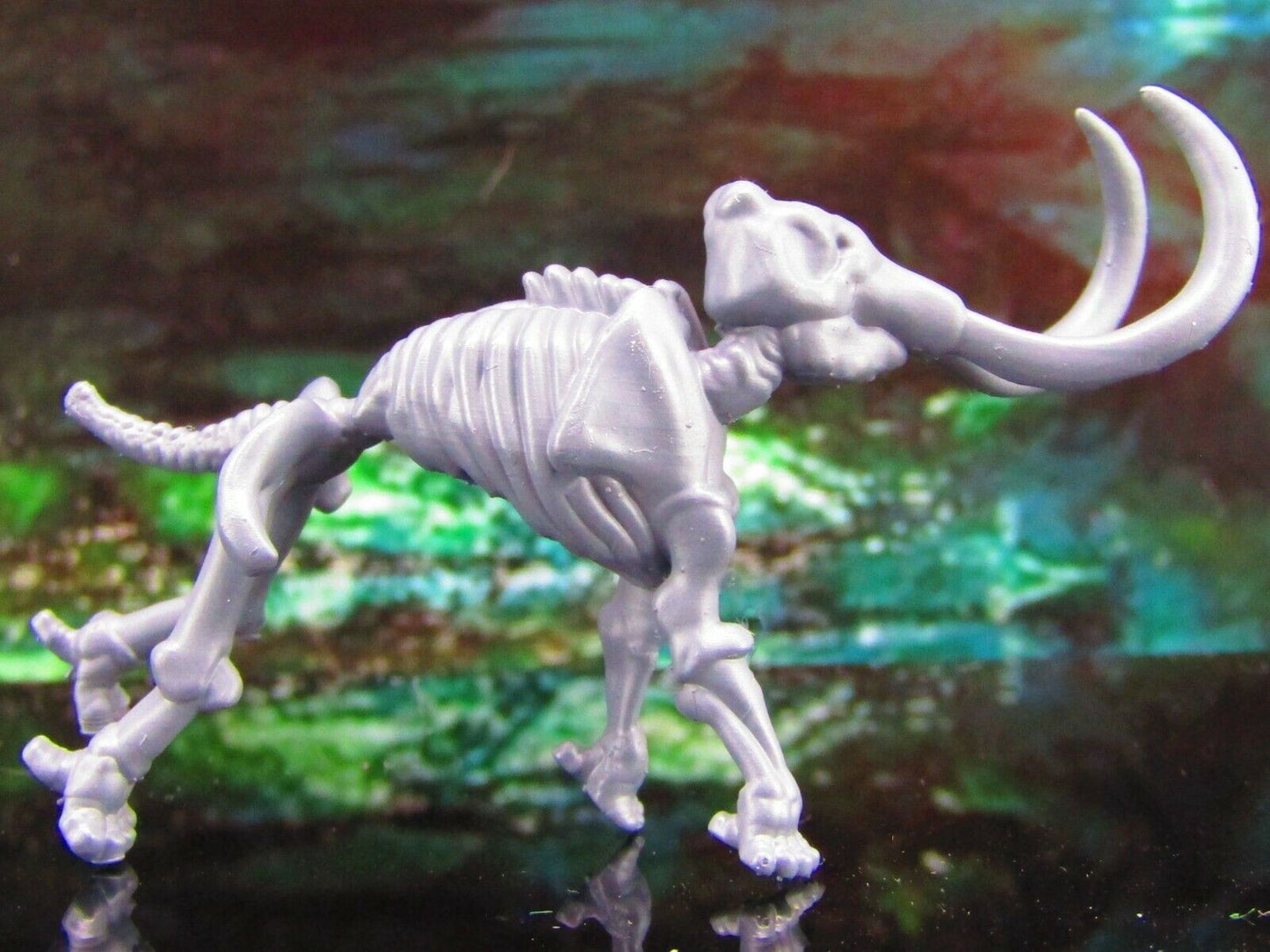 Mammoth Undead Elephant Skeleton Baby Mini Miniature Model Character Figure