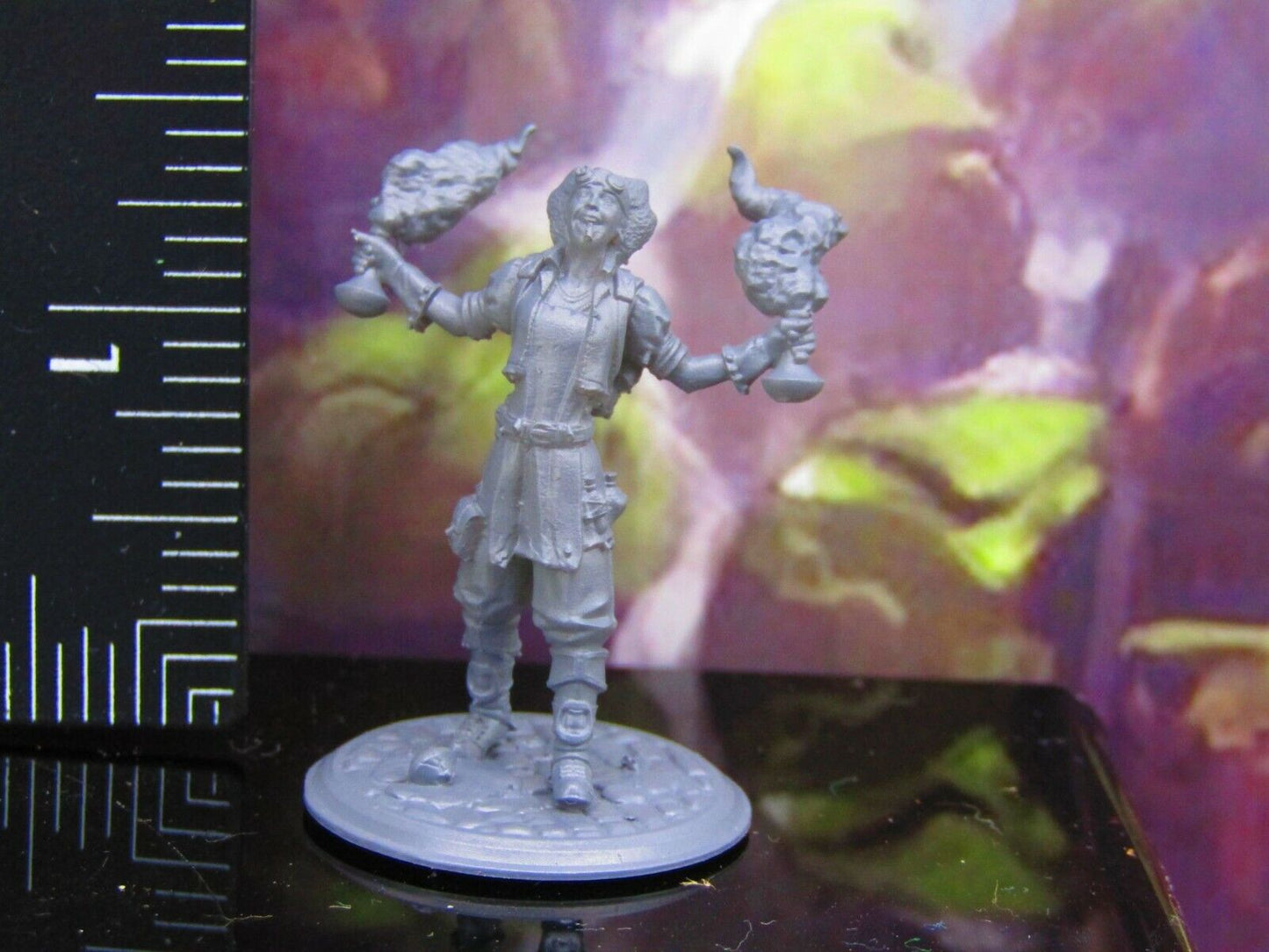 Female Alchemist Alchemy Mad Scientist Mini Miniature Model Character Figure