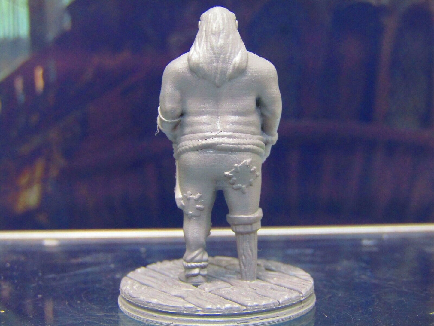 Fat Peg Legged Human Pirate Crewman Mini Miniature Figure 3D Printed Model 28/3
