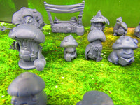 
              25pc Shroomie Myconid Characters Set Mini Miniature Model Character Figure
            