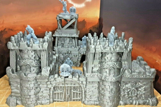 23 Piece Desert Village Set W/ Buildings and Villagers Minis Scenery Terrain D&D