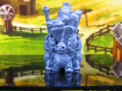 Clod King on Throne Earth Elemental Dirt Folk Mini Miniature Model Character