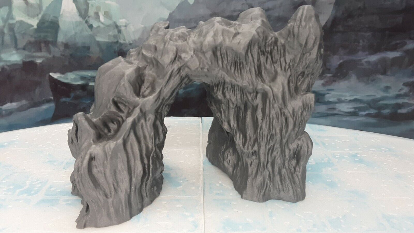 Snowy Mountain Icy Archway Scatter Terrain Scenery 28mm Dungeons & Dragons