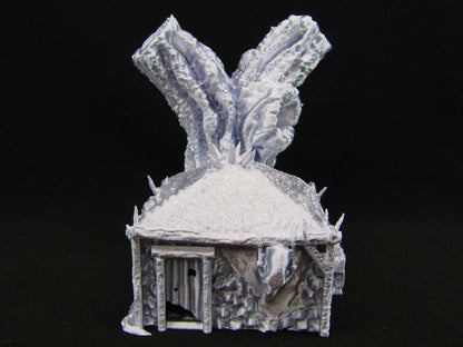 Tree Hut House Scatter Terrain Scenery 3D Printed Mini Miniature Model 28/32mm