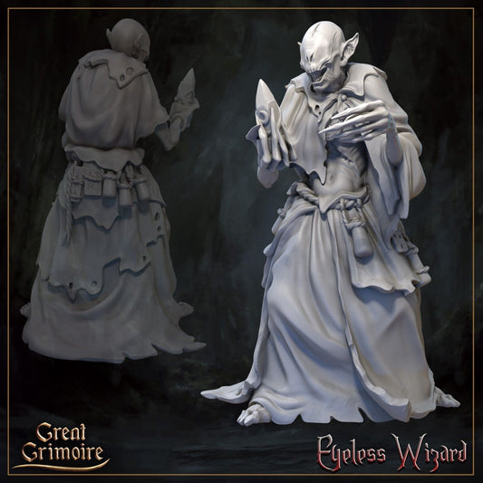 Eyeless Wizard Mini Miniature Model Figure RPG Tabletop Gaming D&D etc