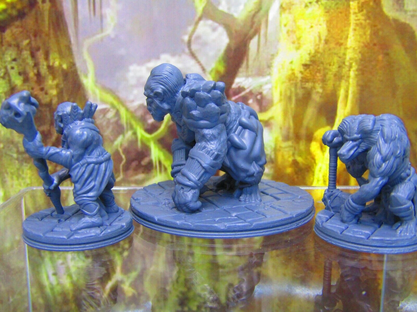 3pc Primate War Tribe Party Mini Miniature Figure 3D Printed Model 28/32mm Scale