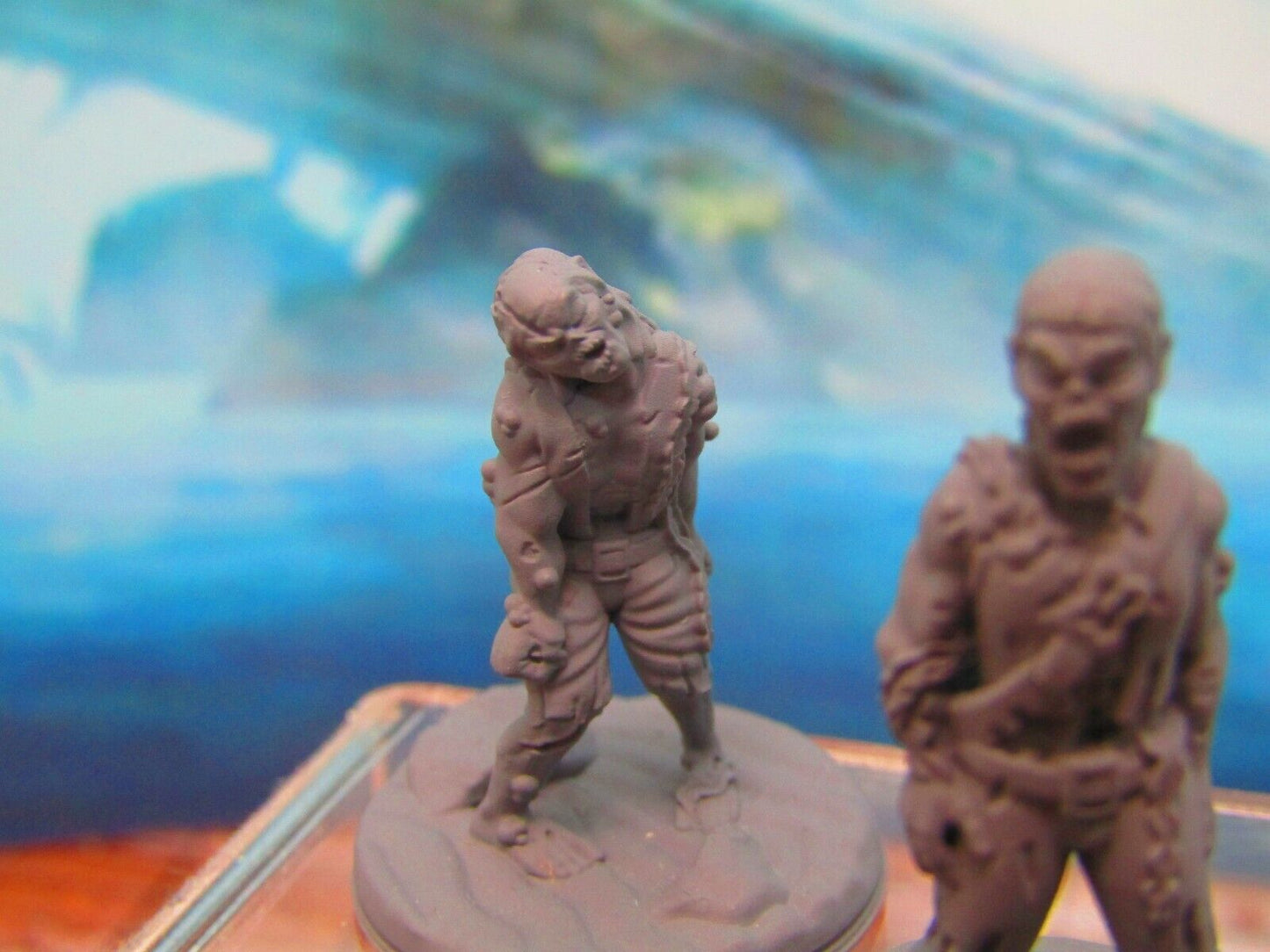 Undead Pirate Zombie Sailors Ghost Ship Pair Mini Miniature 3D Printed Model