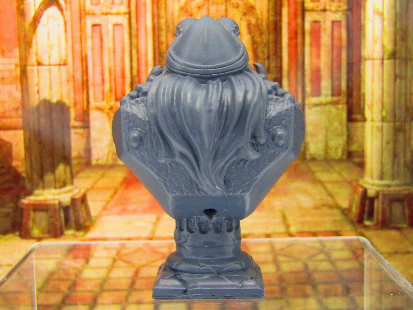 Dwarven Aviator / Canonneer's Bust Statue Resin 3D Printed Model RPG Fantasy Gam