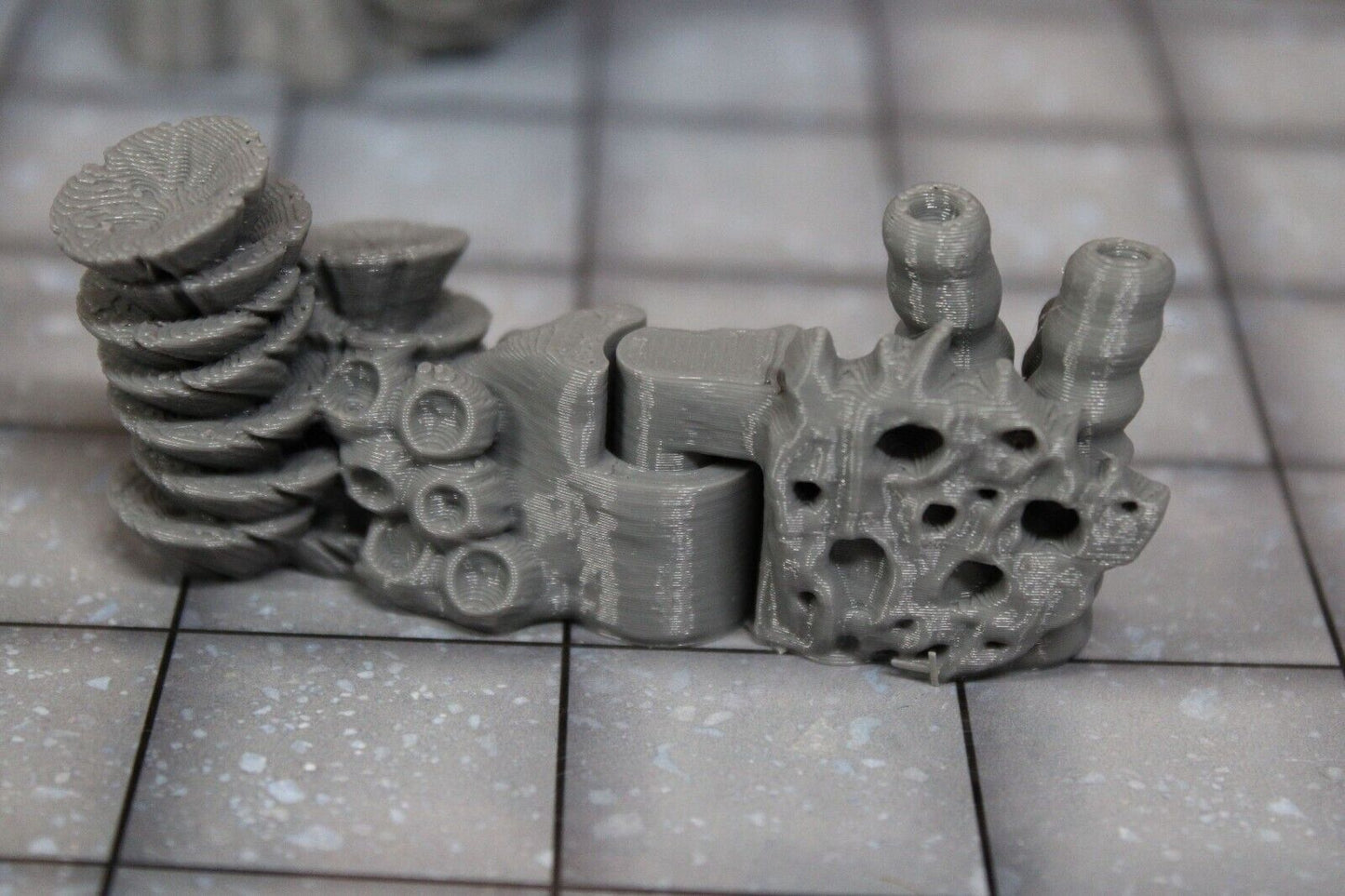 4pc Underwater Labyrinth Coral Wall Ends Walls Dungeonsticks Map Set Scenery D&D