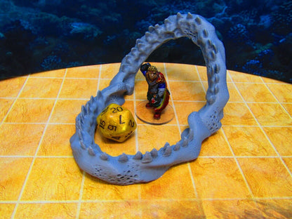 Megalodon Shark Jaw Sea Monster Maw Teeth Boneyard Scenery Scatter Terrain Props