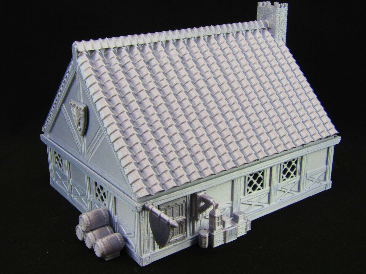 Item Shop Merchant Weapon Trader Building w/ Items Scatter Terrain Scenery 3D