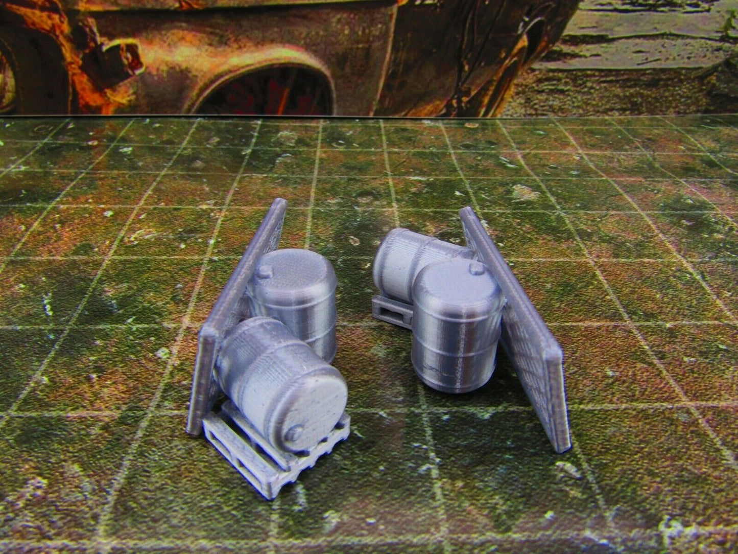 2pc Junk Street Rubble F Scatter Terrain Scenery Wasteland Apocalypse Dystopian