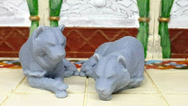 Pair of Captive Pet Sultan's Tigers Mini Miniature Figure 28-32MM Resin Printed