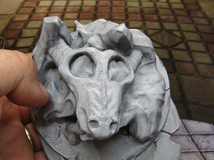 Dragon Skull Cave Entrance Mini Miniature Figure Scenery Terrain 3D Printed
