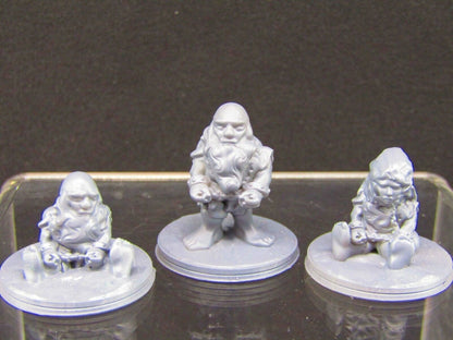Imprisoned Dwarf Slaves Mini Miniature Figure 3D Printed Model 28/32mm Scale RPG