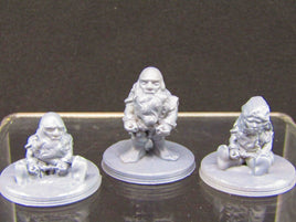 Imprisoned Dwarf Slaves Mini Miniature Figure 3D Printed Model 28/32mm Scale RPG