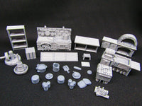 
              22p Inn Tavern Restaurant Kitchen w Stove, Sink etc Scenery Scatter Terrain
            