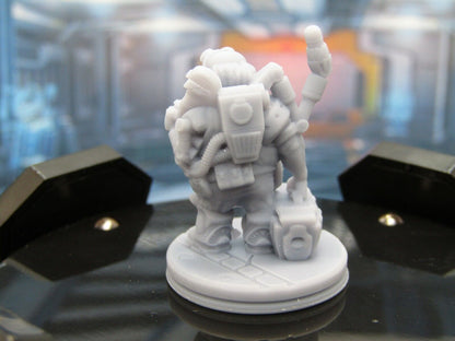 Dwarven Spaceship Mechanic Mini Miniature Scatter Terrain Scenery 3D Printed