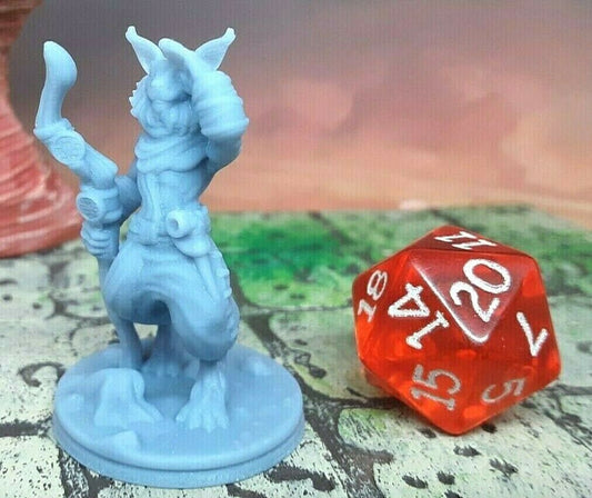 Catfolk Guide Mini 28mm Miniatures Figure Tabletop Gaming D&D 3D Printed Resin