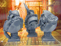 
              Lot of 3 Dwarven Busts Statue Bust Statue Resin 3D Printed Model RPG Fantasy DnD
            
