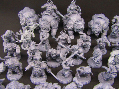 61pc Hold my Dwarf Set Mini Miniatures 3D Printed Player Characters NPC 28/32mm
