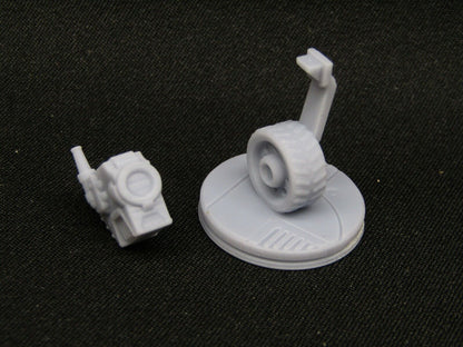 Wheeled Recon Bot Camera Droid Mini Miniature 3D Printed Figure Model