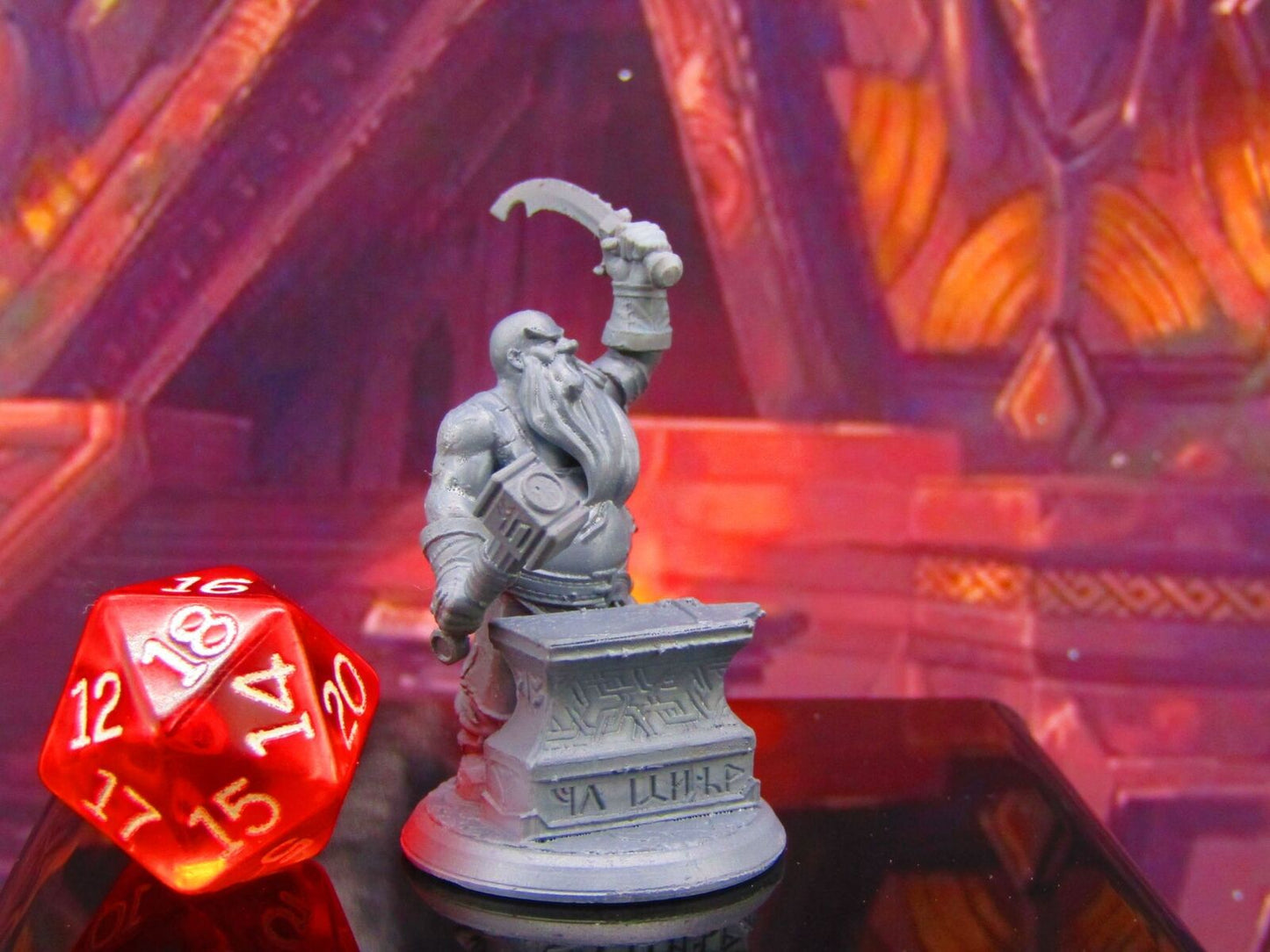 Jakir Redsword Legendary Dwarven Blacksmith Mini Miniature Model Character