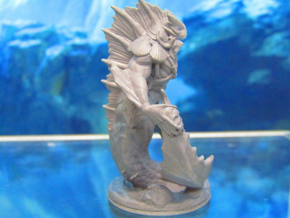 Merrow Merman Monster Creature w/ Sword Mini Miniature Figure 3D Printed Model