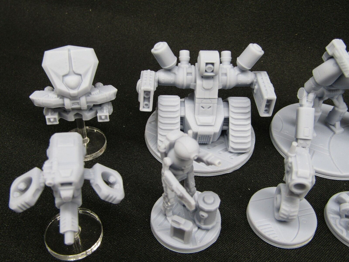12 pc Sci Fi Mini Set 1 Droids & Robots Miniature Scatter Terrain Scenery