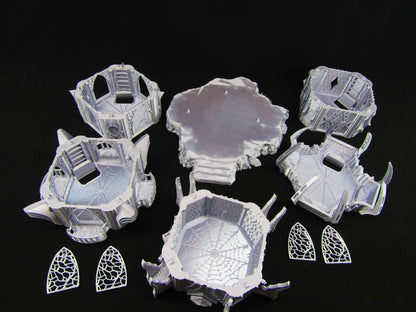 Single Dark Elf Royal Tower Scatter Terrain Scenery 3D Printed Mini Miniature