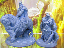 Death Knight Pair Mini Miniature Figure 3D Printed Model 28/32mm Scale Fantasy
