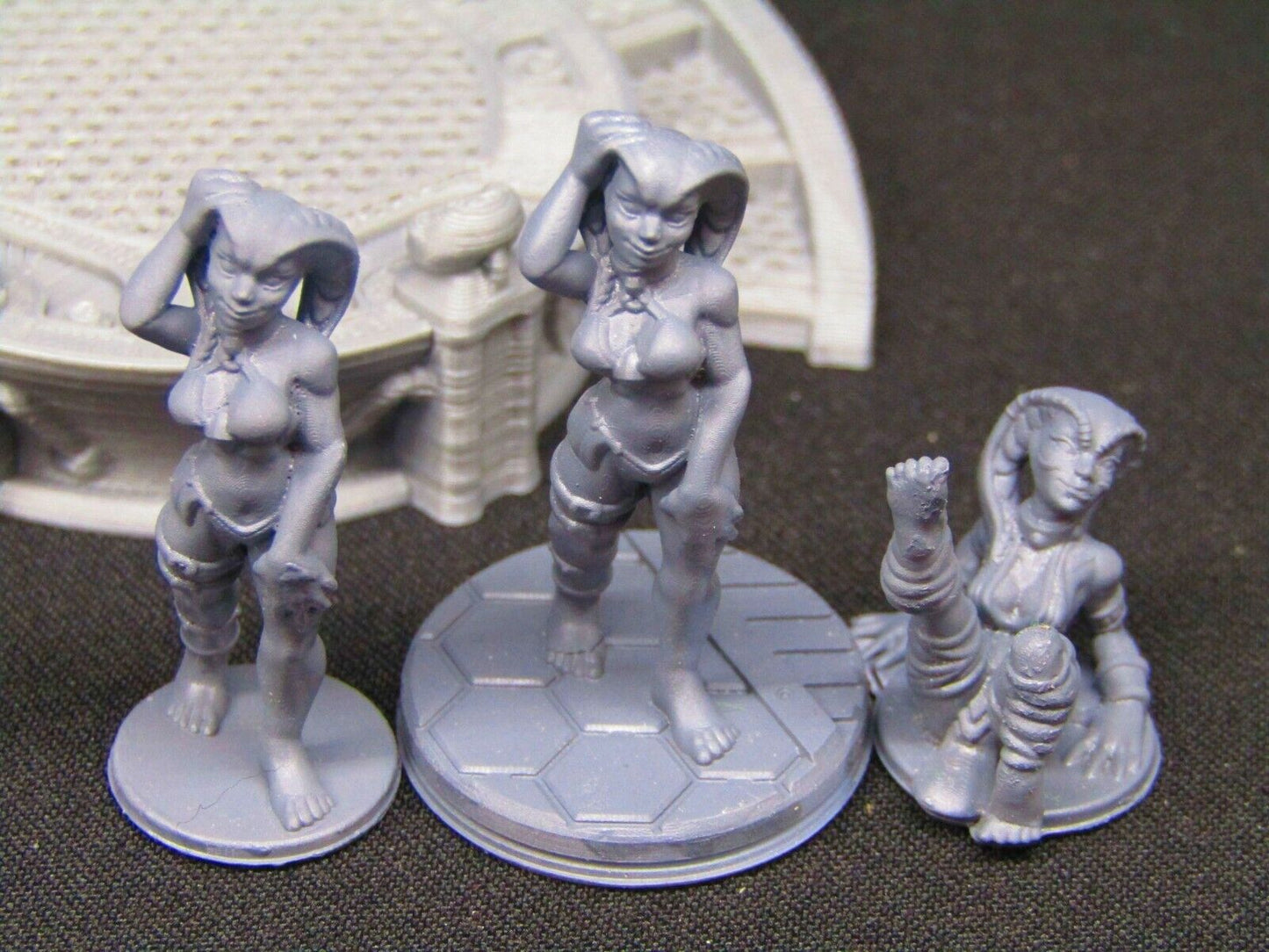 Alien Night Club Dancer Strippers Set w/ Stage & Pole Miniature Figure 3D Print