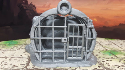 Rib Cage Prison Cell Removable Top 28mm Scale Dungeons & Dragons Miniature Model