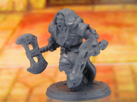 Kiness the Fury Female Dual Wielding Dwarf Warrior Mini Miniature 3D Print