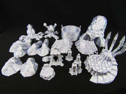 15pc Mind Horror Scatter Set Scatter Terrain Scenery 3D Printed Mini Miniature